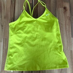 Nike Women’s Neon Lime Strappy Camisole Tank